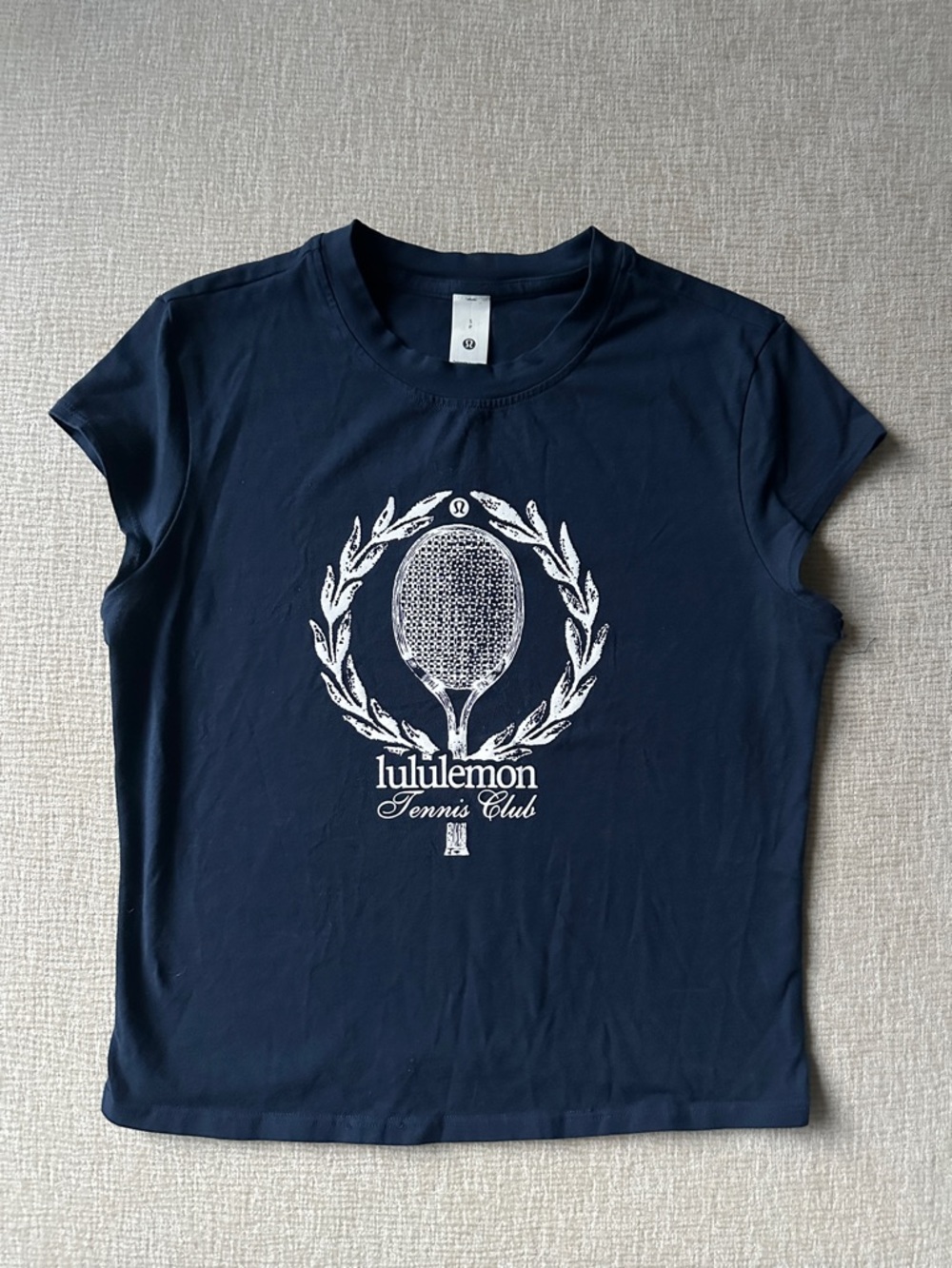 lululemon athletica Navy Tennis Club Graphic Short Sleeve Tee